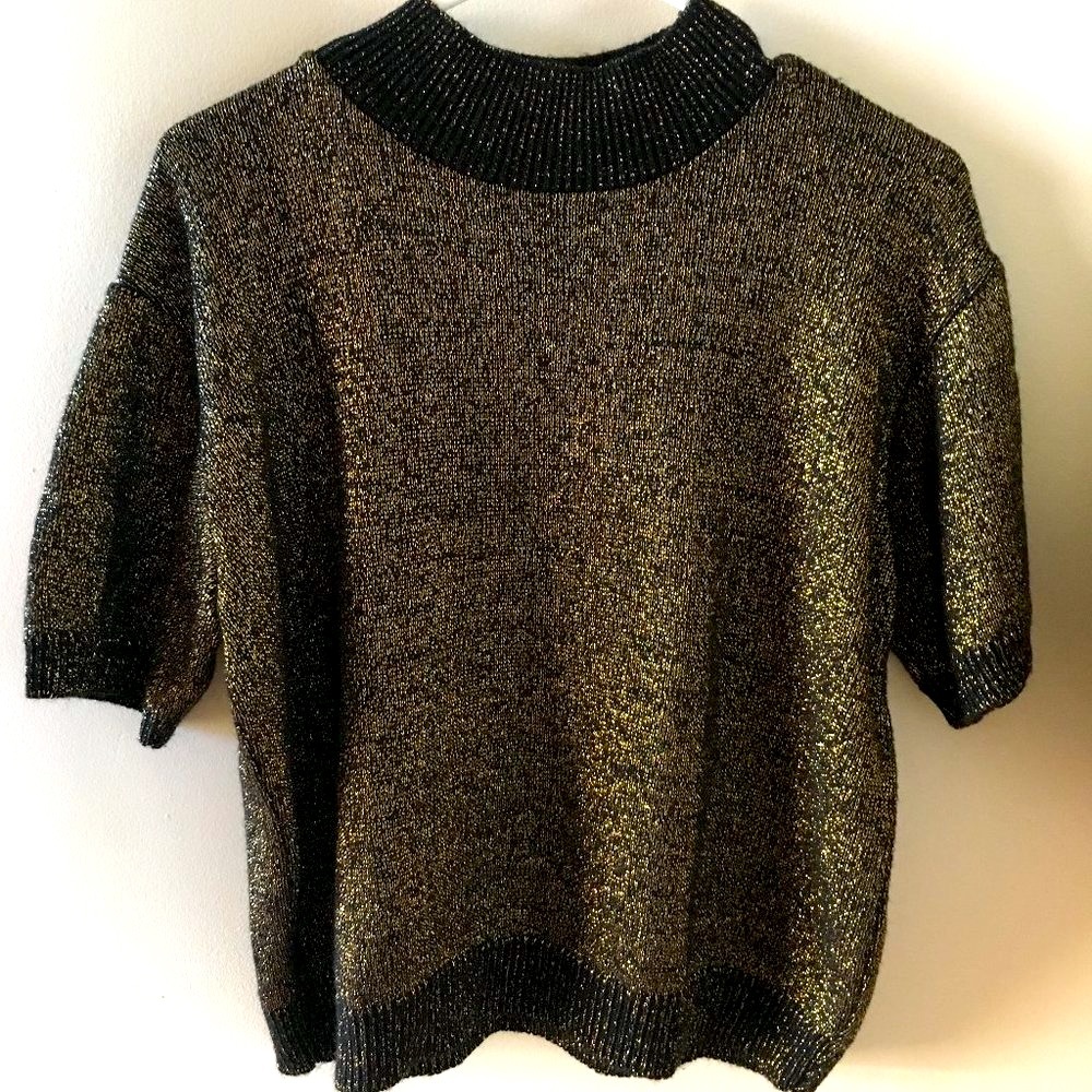 Carly Blake Black and Gold Sweater